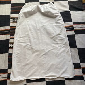 Vintage Kayser Nylon White Slip Skirt. Talon Zipper. Large. Retro Lingerie. USA.
